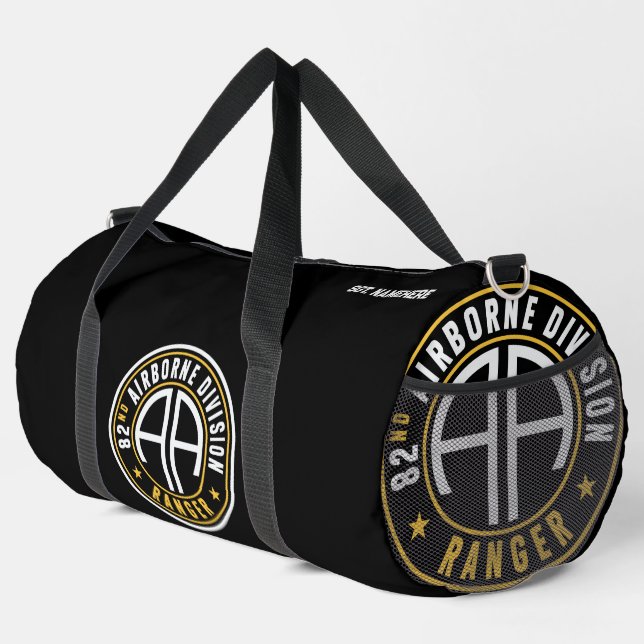 82nd Airborne Division "Ranger" Status Custom Duffle Bag (Right Corner)