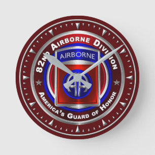82nd Airborne Division Round Clock