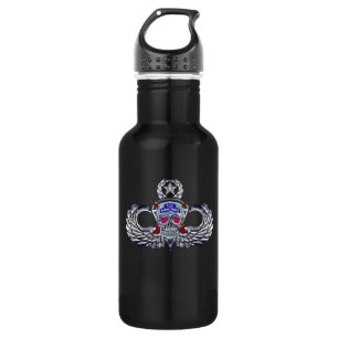 82nd Airborne Division “Silver Skull” Jump Wings 532 Ml Water Bottle