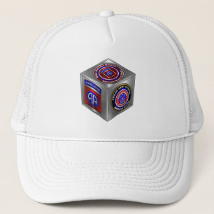 82nd Airborne Division Steel Cube Trucker Hat