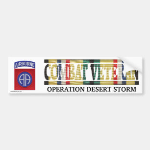 82nd Airborne Division SWA Combat Veteran Sticker