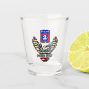 82nd Airborne Division Veteran Shot Glass