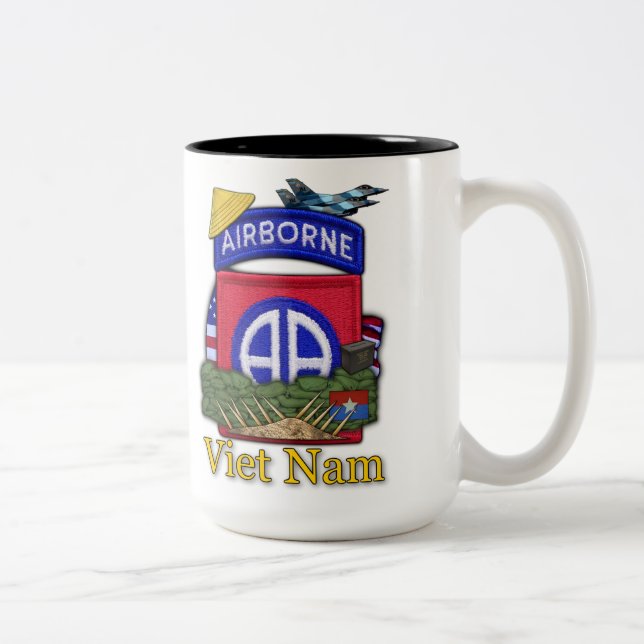 82nd airborne division vietnam vets patch Cup (Right)