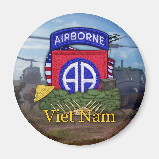 82nd airborne division vietnam vets veterans Magne Magnet (Front)