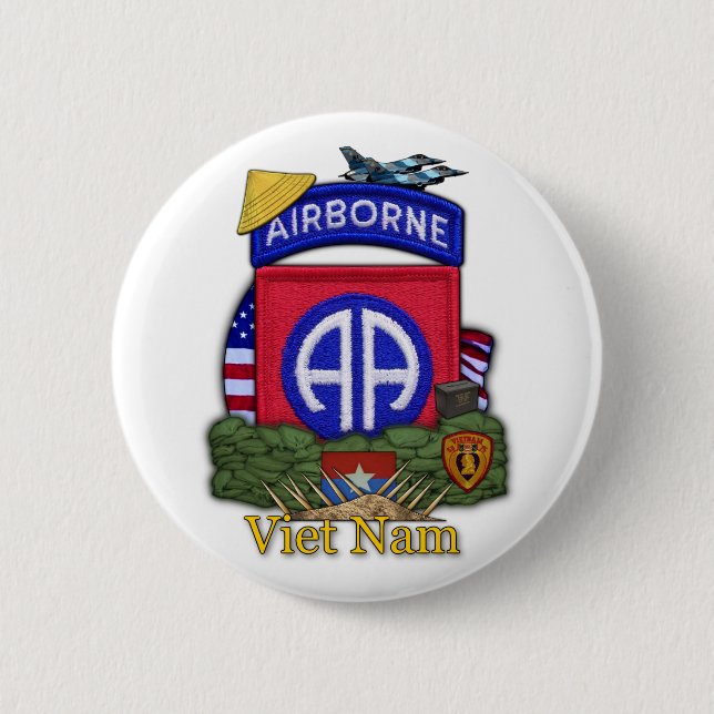 82nd airborne division vietnam war Button (Front)