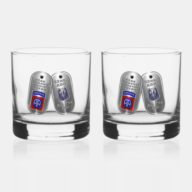 82nd Airborne Division Whiskey Glass (Front)