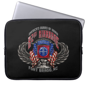 82nd Airborne Fort Bragg Black 15" Laptop Sleeve
