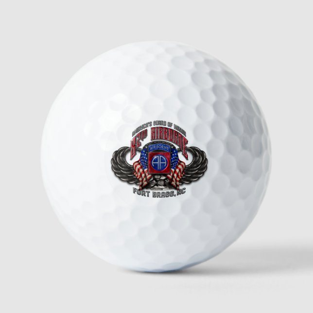 82nd Airborne Fort Bragg Golf Balls (Front)