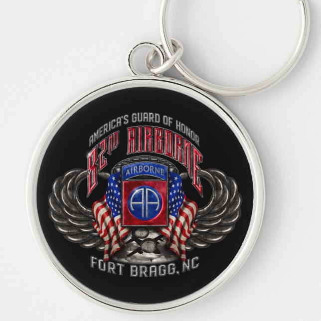 82nd Airborne Fort Bragg Key Ring (Front)