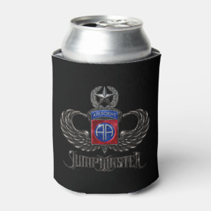 82nd Airborne Jumpmaster Black Can Cooler
