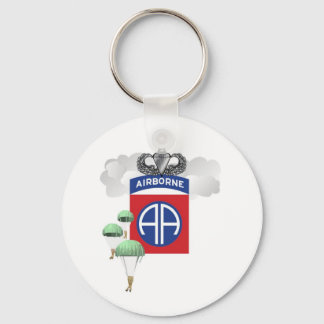 82nd Airborne, Paratroopers, Senior Jump Wings Key Ring