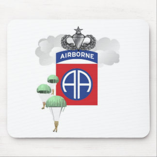 82nd Airborne, Paratroopers, Senior Jump Wings Mouse Pad