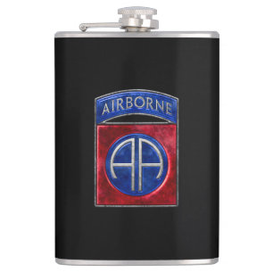 82nd Airborne Vinyl Wrapped Flask