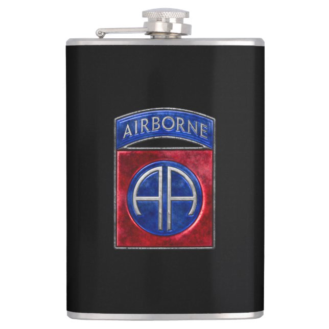 82nd Airborne Vinyl Wrapped Flask (Front)