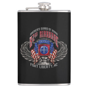 82nd Airborne Vinyl Wrapped Flask