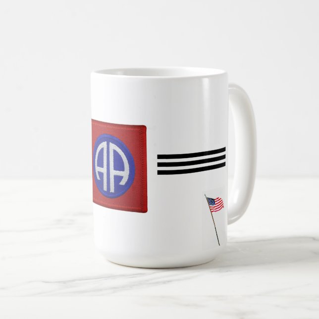 82nd Airbourne Patch Coffee Mug (Front Right)