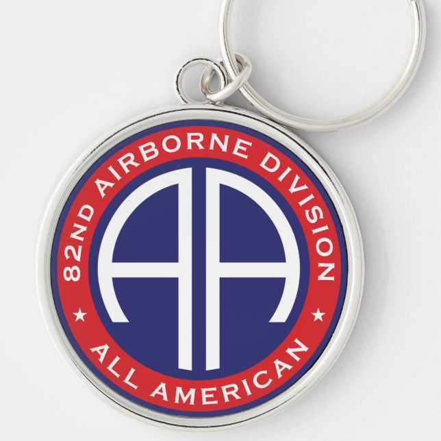 82nd All American Airborne Casual Patch Key Ring (Front)