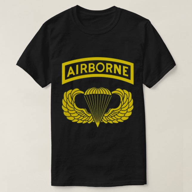 82nd Army Airborne Division Paratrooper Tshirt, Ve T-Shirt (Design Front)