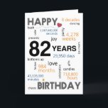 82nd Birthday Card<br><div class="desc">Birthday Card Inside: May your special day be filled with joy, laughter, and unforgettable moments that you can cherish for years to come. Wishing you all the happiness in the world on your birthday and always! Description: Let's commemorate the incredible 82nd birthday milestone with our delightful Happy 82nd Birthday card!...</div>