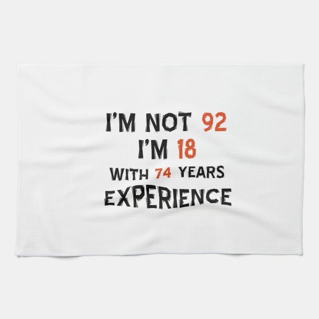 82nd birthday designs tea towel (Horizontal)