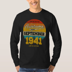 82nd Birthday In SEPTEMBER 2023 Awesome Since 194 T-Shirt