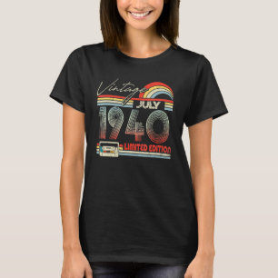 82nd Birthday July 1940 Vintage Cassette 1 T-Shirt