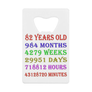 82nd Birthday Milestones