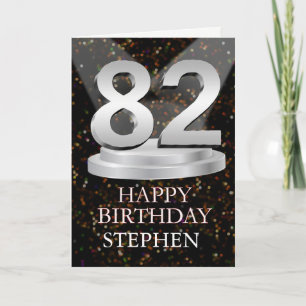 82nd Birthday Spotlights Add A Name Card