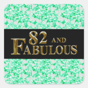 82nd Birthday  Square Sticker
