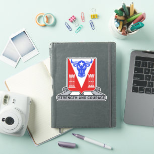 82nd Engineers Crest Sticker