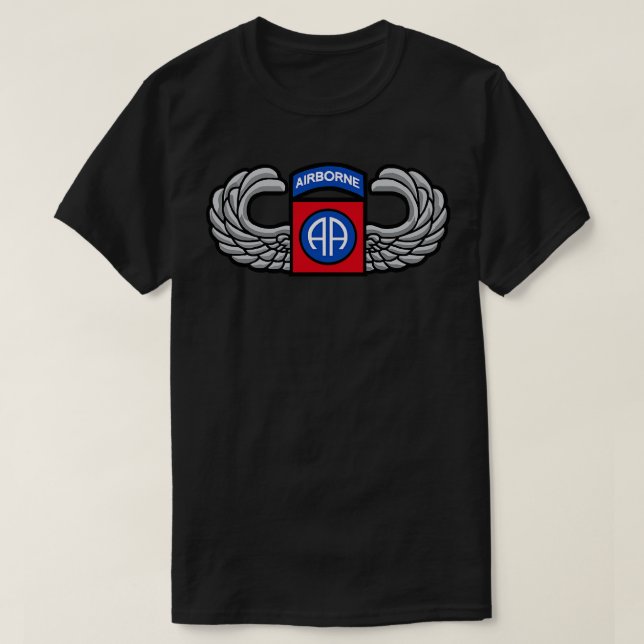 82nd Jump Wings T-Shirt (Design Front)