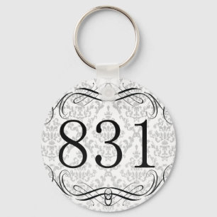 831 Area Code Key Ring