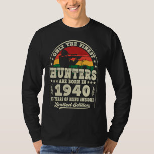 83 Year Old Deer Hunting Hunters Vintage 1940 83rd T-Shirt