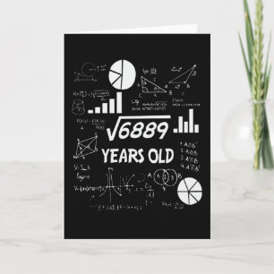 83 Years Old Bday Math Teacher 83rd Birthday Gift Card