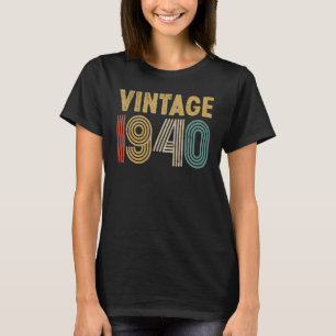 83 Years Old Born in 1940 Vintage 83th Birthday T-Shirt