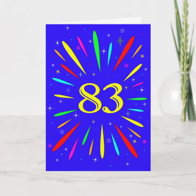 83rd Birthday Explosion Card (Front)