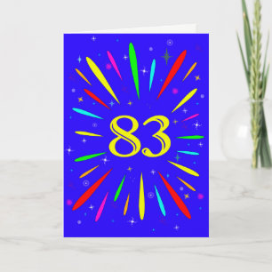 83rd Birthday Explosion Card