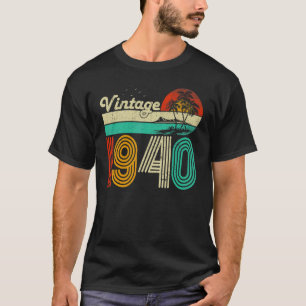 83th Birthday Vintage 1940 83 Year Old Men Women T-Shirt
