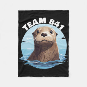 841 Surfing Otter 841 Otter Team 841 California Ot Fleece Blanket