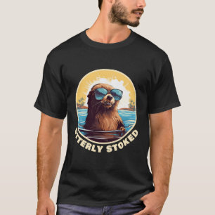841 Surfing Otter 841 Otterly Stoked California Ot T-Shirt
