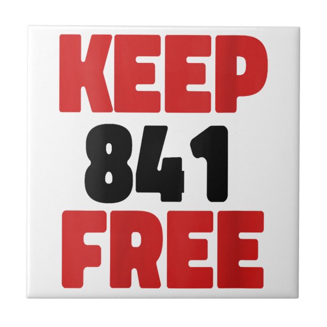 841 Surfing Otter 841Keep 841 Free California Otte Ceramic Tile (Front)