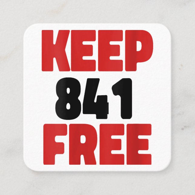 841 Surfing Otter 841Keep 841 Free California Otte Square Business Card (Front)