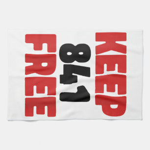 841 Surfing Otter 841Keep 841 Free California Otte Tea Towel