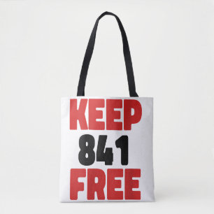 841 Surfing Otter 841Keep 841 Free California Otte Tote Bag