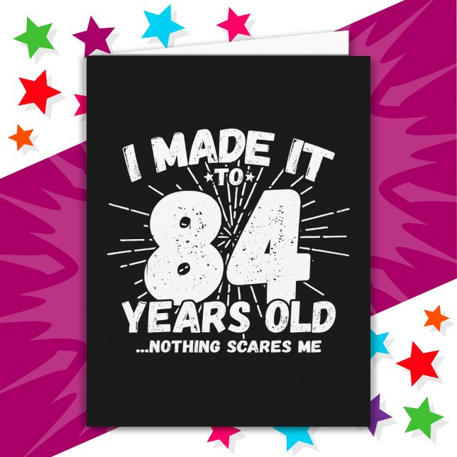 84 Year Old Sarcastic Meme Funny 84th Birthday Card (Creator Uploaded)