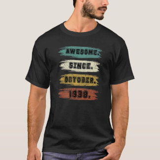 84 Years Old Awesome Since October 1938 84th Birt T-Shirt