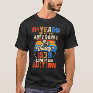 84 Years Old Vintage 1938 84th Birthday Legends Bo T-Shirt