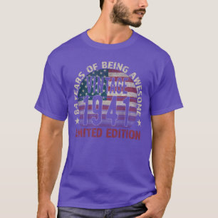84th Birthday Gift men Vintage born 1941 turning 8 T-Shirt