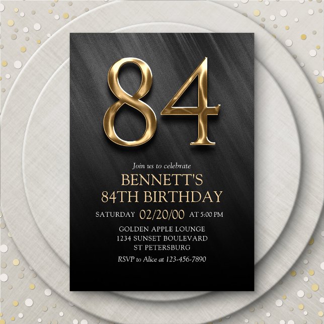 84th Birthday Invitation (Creator Uploaded)