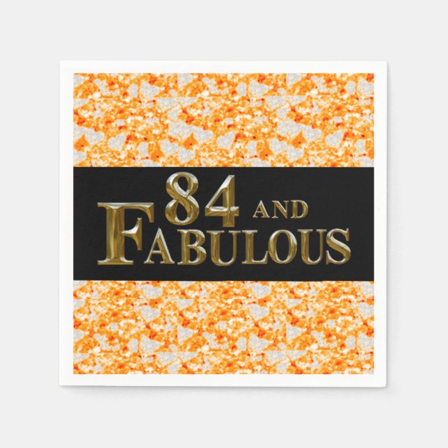 84th Birthday  Napkin (Front)